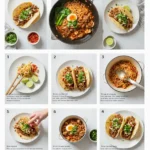 birria ramen tacos recipe card layout