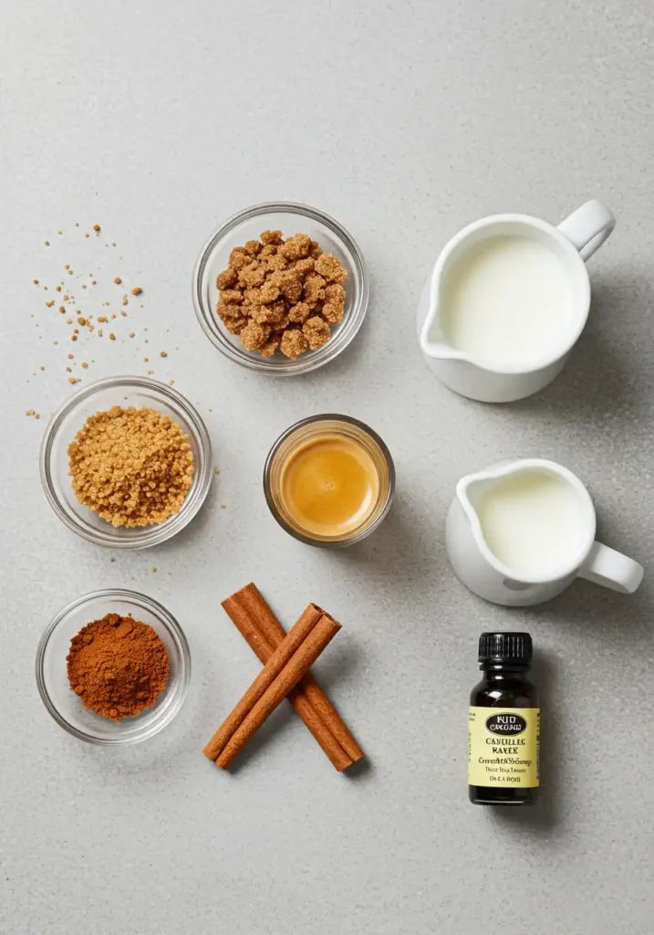 Brown sugar cinnamon latte ingredients