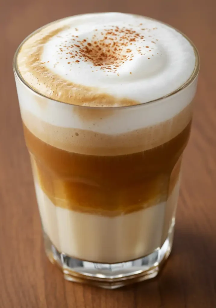 Brown sugar cinnamon latte assembled