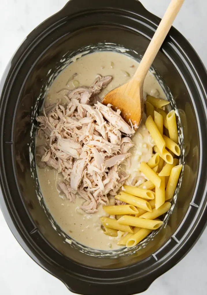 crockpot olive garden chicken step-by-step
