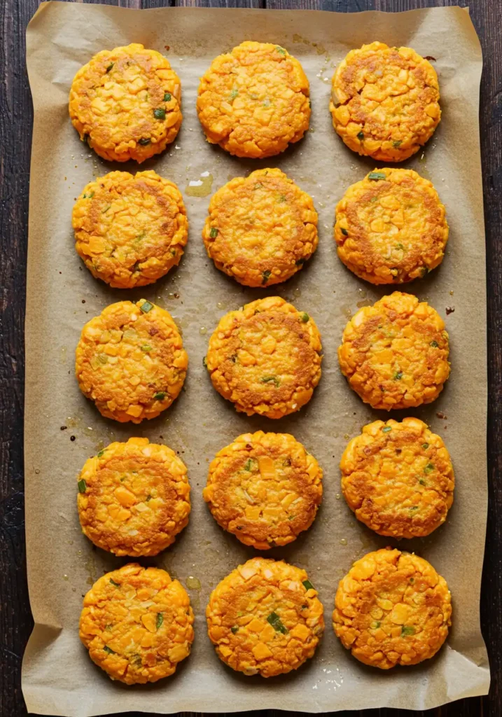 uncooked salmon and sweet potato patties