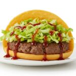 Big Mac-style smash burger taco on plate