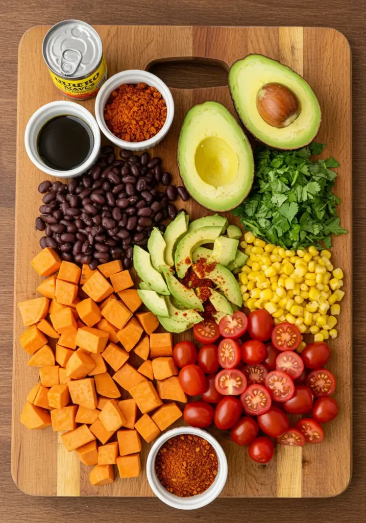 taco sweet potato bowl ingredients