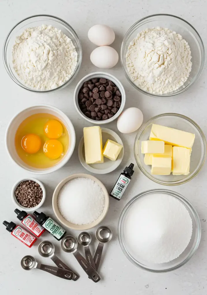 Ingredients for cake that looks like watermelon