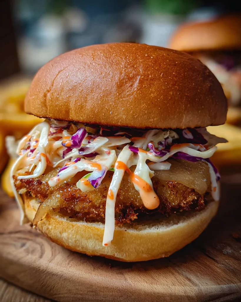 Air Fryer Chicken Burgers with Sriracha Mayo