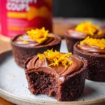 Chocolate Orange Ganache Brownies Cups
