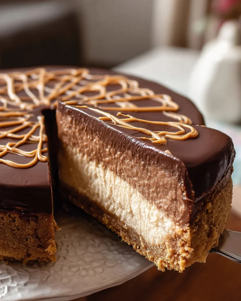 Chocolate Peanut Butter Cheesecake (no-bake)