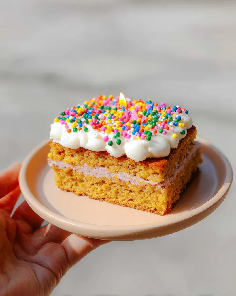 Easy & Healthy Single-Serve Birthday Cake