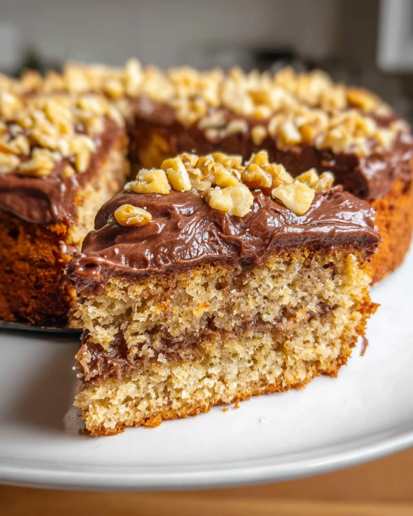 Gluten-free Banana Cake with Chocolate Frosting