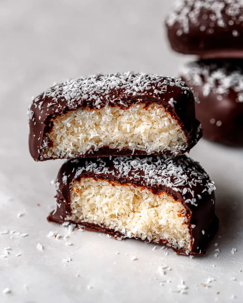 Healthy Dark Chocolate Bounty Bars