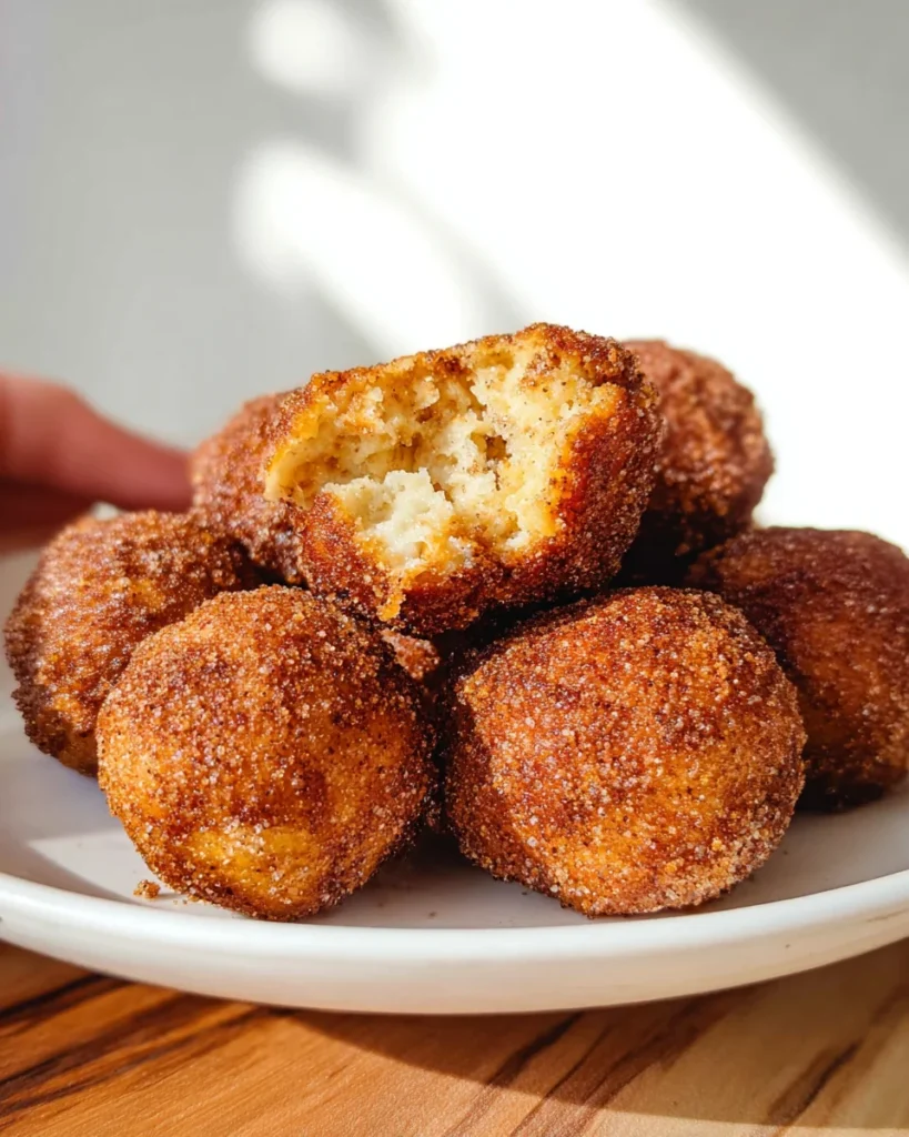 Healthy and Easy Cottage Cheese Churro Donut Holes