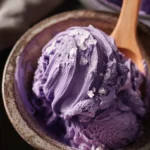 Homemade No-Churn Ube Ice Cream