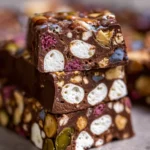 Homemade Rocky Road Protein Bars