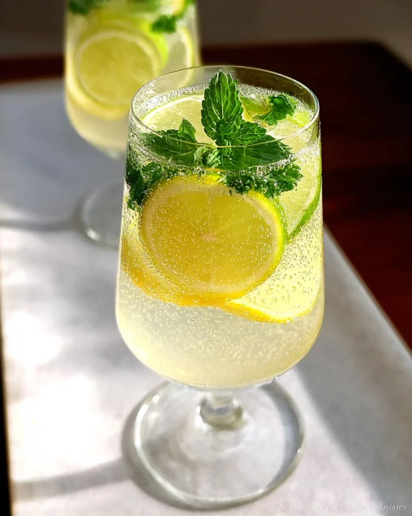 Honey Lemon Balm Spritzer Recipe