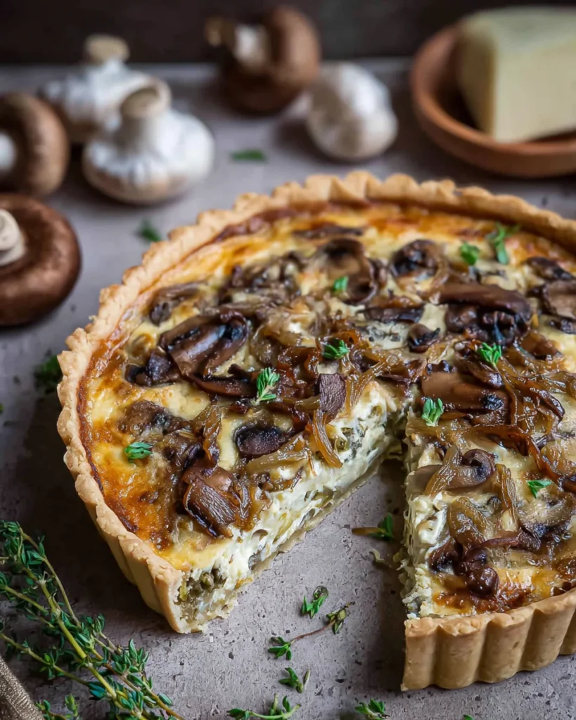 Mushroom Quiche