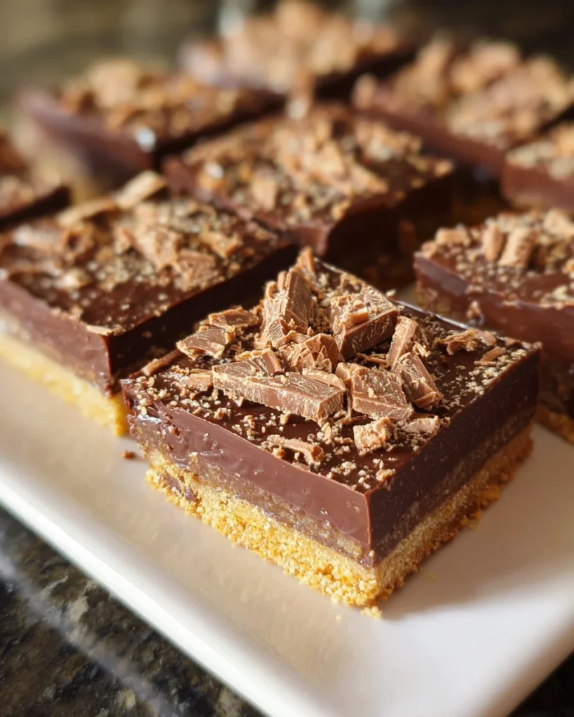 No-Bake Kit Kat Squares