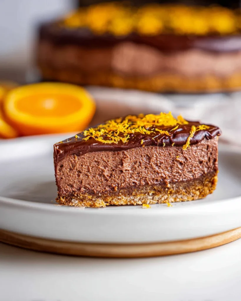 No-bake Chocolate Orange Cheesecake