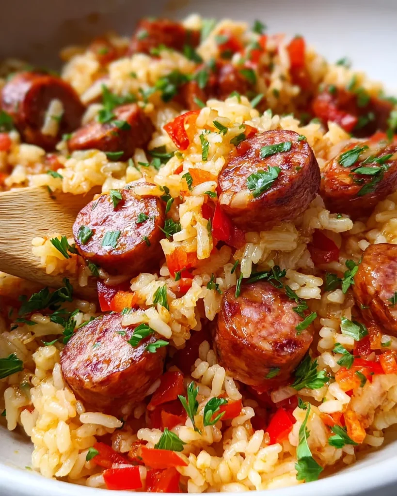 One-Pot Smoked Sausage And Rice Recipe