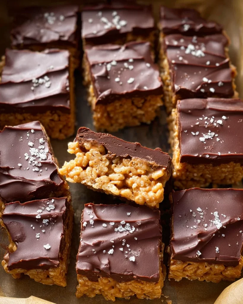 Peanut Butter Rice Krispie Squares