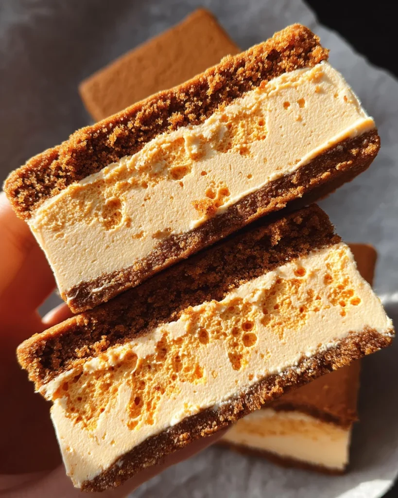 Pumpkin Pie Ice Cream Sandwiches