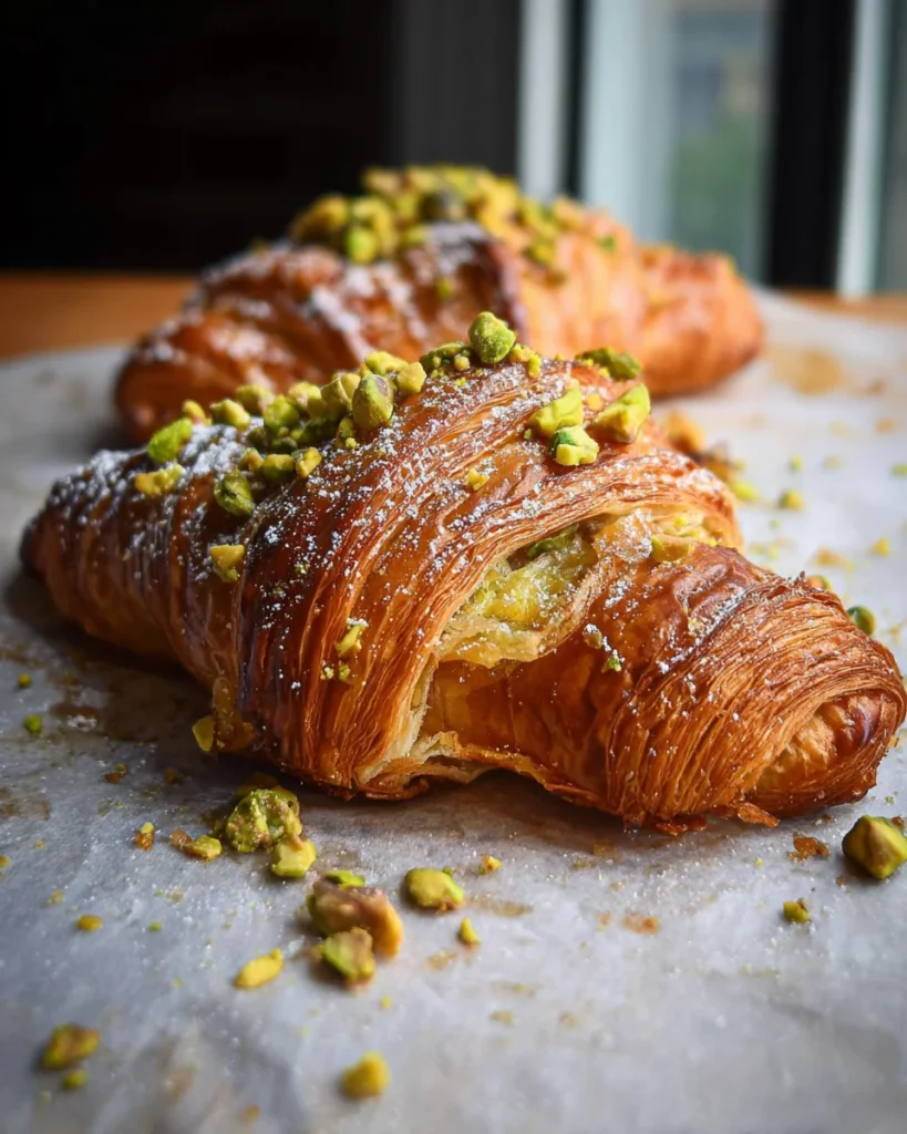 Quick and Easy Homemade Pistachio Croissants