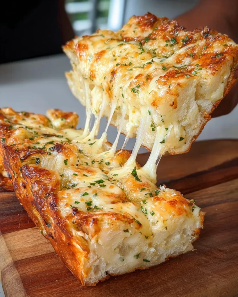 Roasted Garlic Cheesy Bread