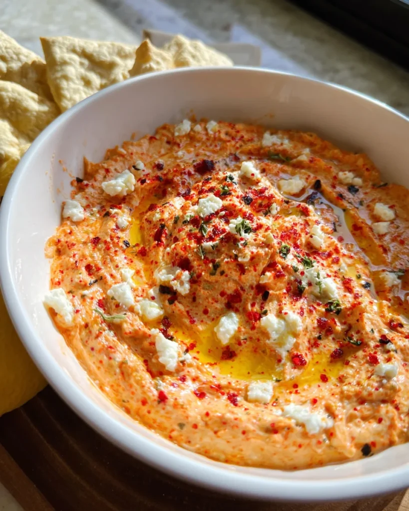 Roasted Red Pepper Feta Dip
