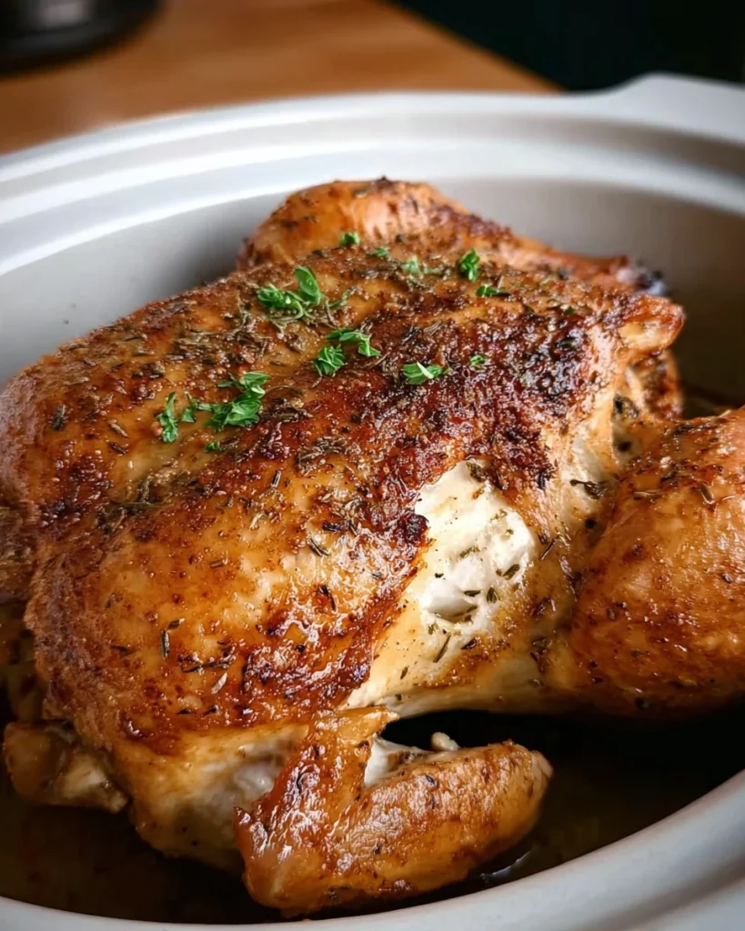 Slow-Cooked Whole Chicken