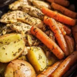 Slow Cooker Garlic Butter Chicken and Veggies