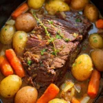 Slow Cooker Pot Roast with Onion Soup Mix