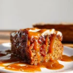 The EASIEST Sticky Toffee Pudding Tray Bake
