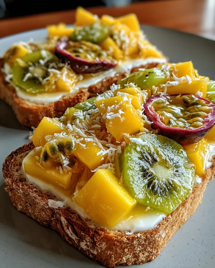 Tropical Yogurt Custard Toast