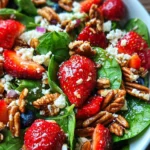 15-Minute Strawberry Spinach Salad