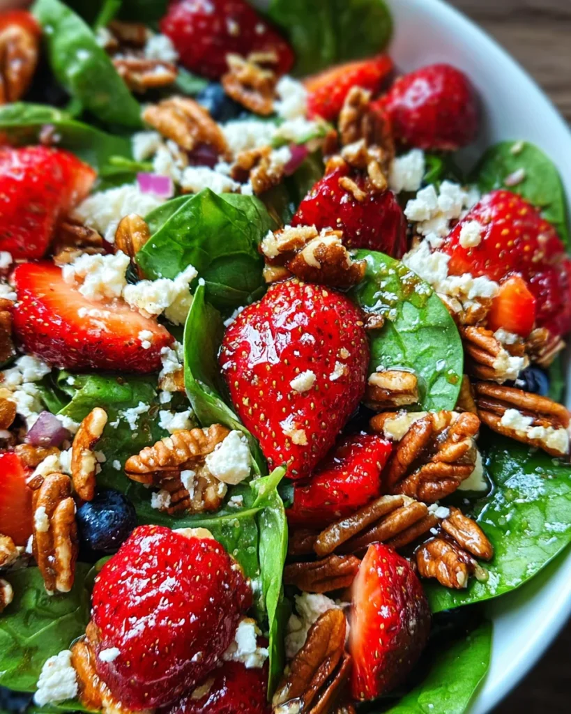 15-Minute Strawberry Spinach Salad
