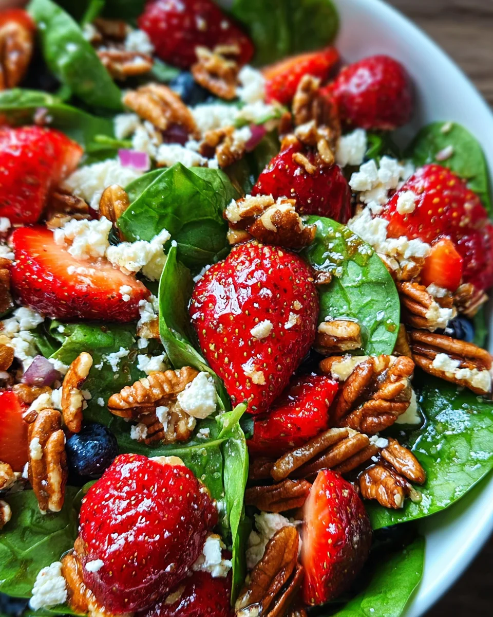 15-Minute Strawberry Spinach Salad