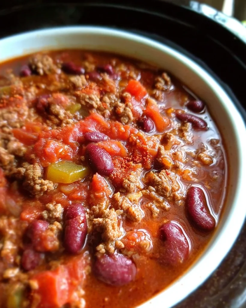 5 Ingredient Crockpot Chili Recipe