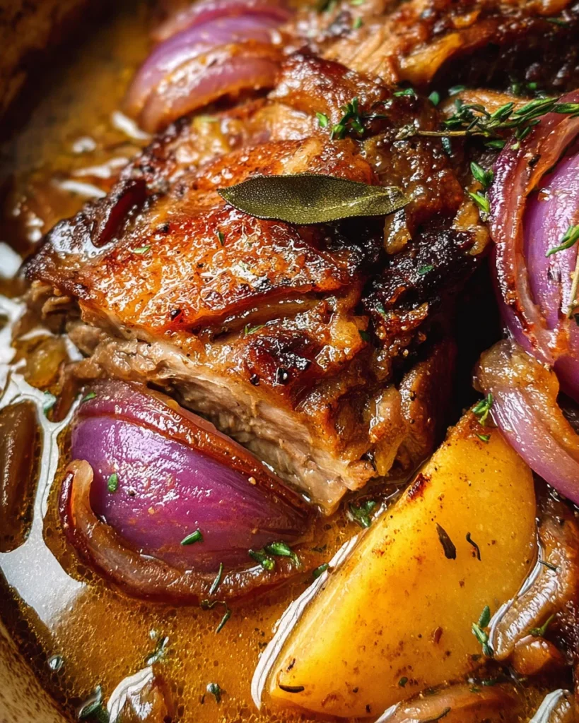 Apple Cider Braised Pork Shoulder