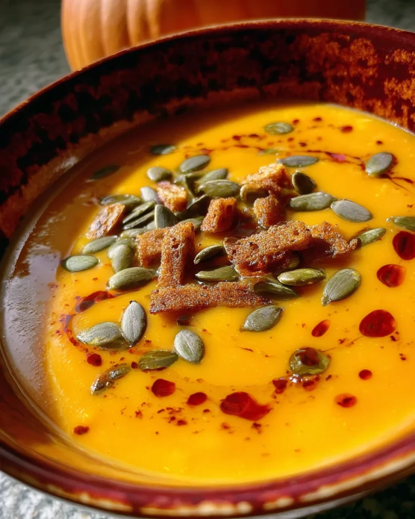 Autumn-Spiced Roasted Pumpkin Soup