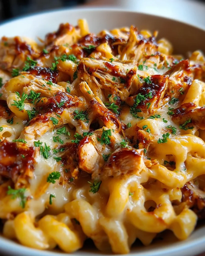BBQ Chicken Mac and Cheese