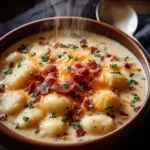 Bacon Cheddar Gnocchi Soup – A Rich and Creamy Comfort Meal