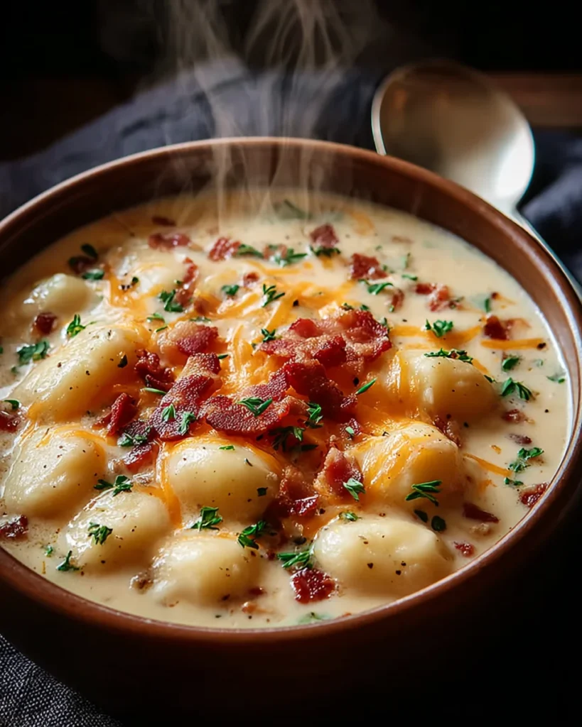 Bacon Cheddar Gnocchi Soup – A Rich and Creamy Comfort Meal