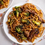 Beef and Broccoli Lo Mein Noodles