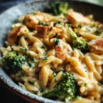 Cheesy Chicken Broccoli Orzo