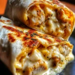 Cheesy Garlic Chicken Wraps
