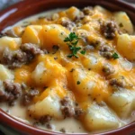 Cheesy Hamburger Potato Soup