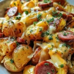 Cheesy Ranch Potatoes and Smoked Sausage