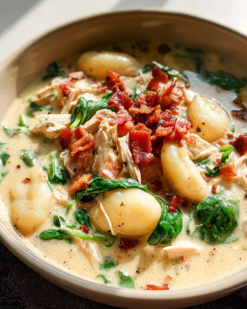 Chicken Bacon Gnocchi Soup