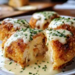 Chicken Pillows with Creamy Parmesan Sauce