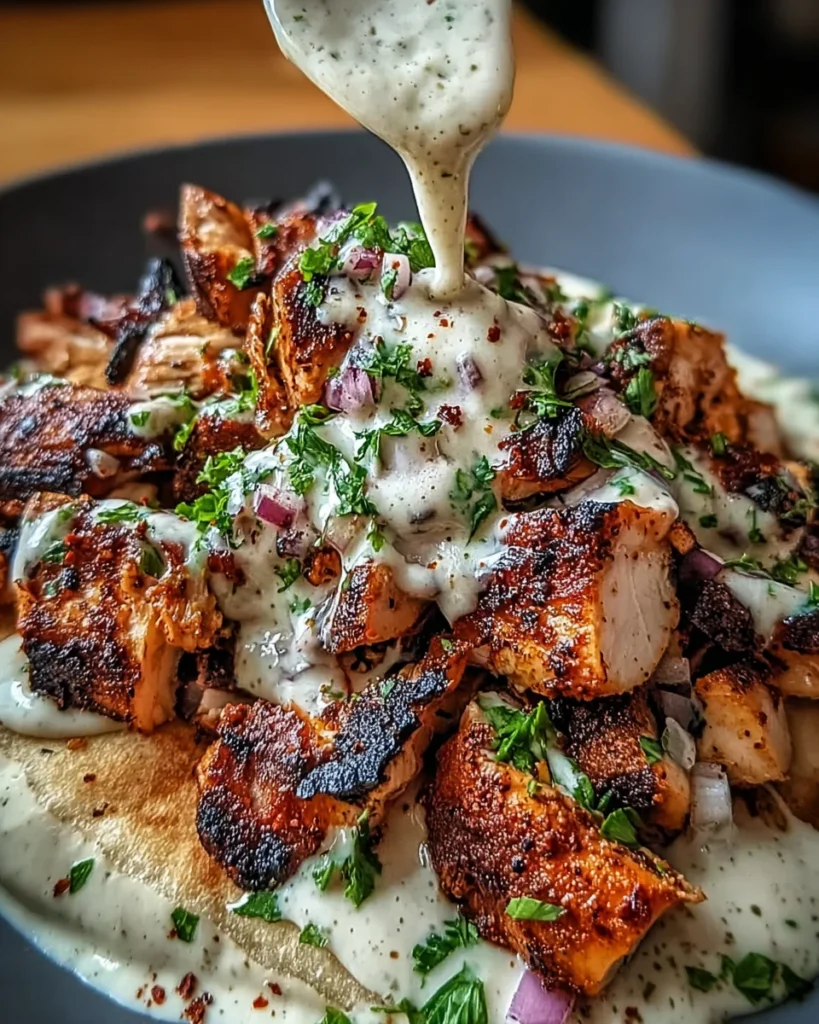 Chicken Shawarma with Creamy Garlic Sauce