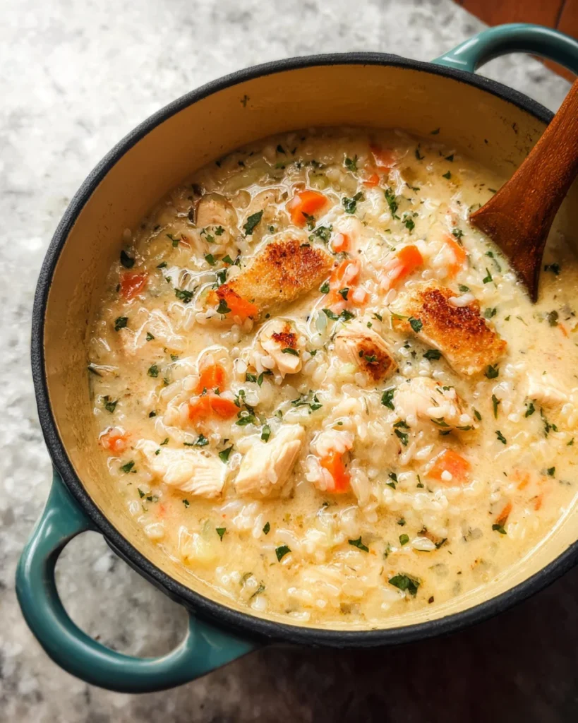 Creamy Chicken and Rice Soup